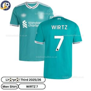 Lvr^_^pooI WIRTZ 7 Third 25 26 Men Football Shirt-over view